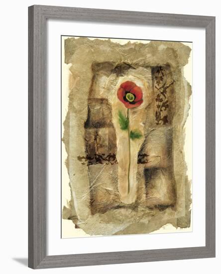 Gilded Poppy II-Jennifer Goldberger-Framed Art Print