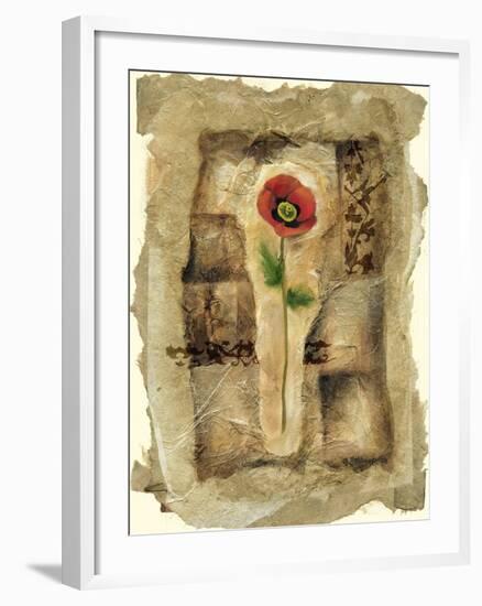 Gilded Poppy II-Jennifer Goldberger-Framed Art Print