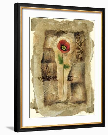 Gilded Poppy II-Jennifer Goldberger-Framed Art Print