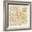 Gilded Rome Map-Laura Marshall-Framed Premium Giclee Print