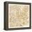 Gilded Rome Map-Laura Marshall-Framed Stretched Canvas