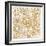 Gilded Rome Map-Laura Marshall-Framed Art Print