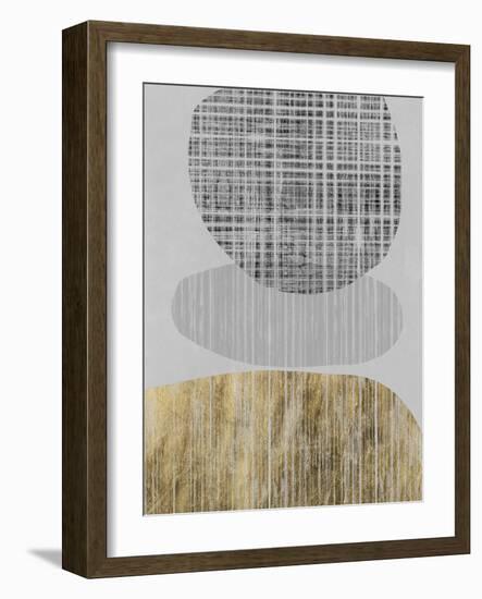 Gilded Shapes II-Jennifer Goldberger-Framed Art Print