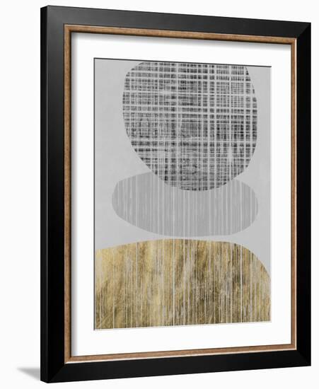 Gilded Shapes II-Jennifer Goldberger-Framed Art Print