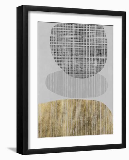 Gilded Shapes II-Jennifer Goldberger-Framed Art Print