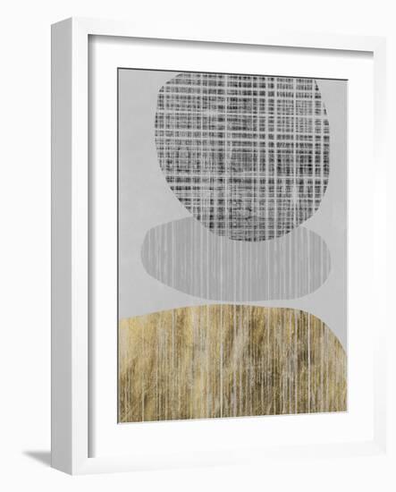 Gilded Shapes II-Jennifer Goldberger-Framed Art Print