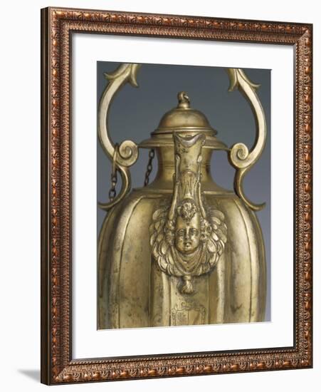 Gilded Silver Pitcher, 1618-1623-Cornelio Ghiretti-Framed Premium Giclee Print