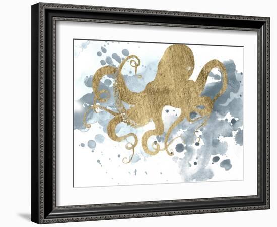 Gilded Splash II-Grace Popp-Framed Art Print