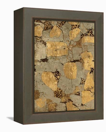 Gilded Stone Gold I-Hugo Wild-Framed Stretched Canvas