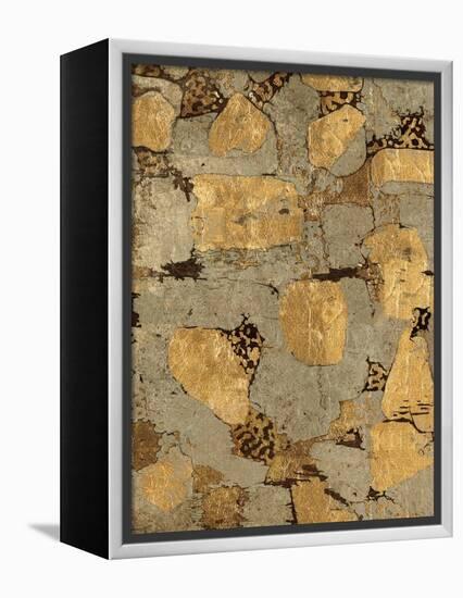 Gilded Stone Gold I-Hugo Wild-Framed Stretched Canvas