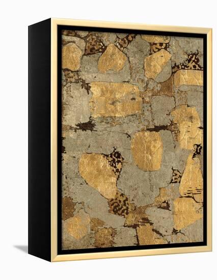 Gilded Stone Gold I-Hugo Wild-Framed Stretched Canvas