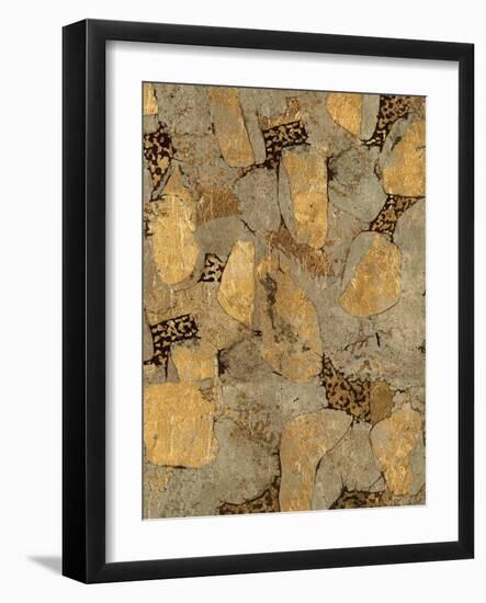 Gilded Stone Gold II-Hugo Wild-Framed Art Print
