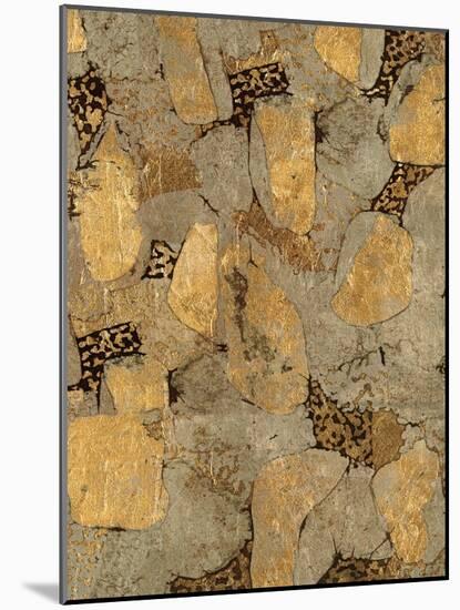 Gilded Stone Gold II-Hugo Wild-Mounted Art Print