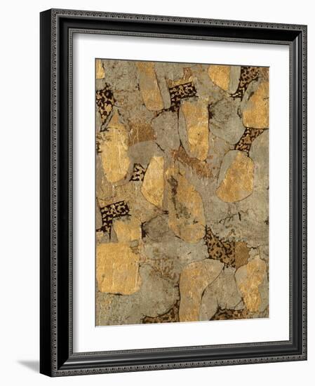 Gilded Stone Gold II-Hugo Wild-Framed Art Print