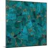 Gilded Stone Turquoise-Hugo Wild-Mounted Art Print