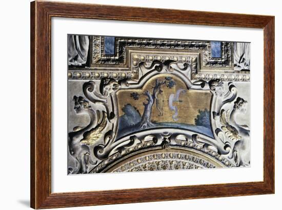 Gilded Stucco Framed Painting from Walls of Farnese Palace-null-Framed Giclee Print