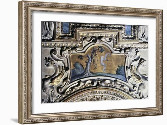 Gilded Stucco Framed Painting from Walls of Farnese Palace-null-Framed Giclee Print