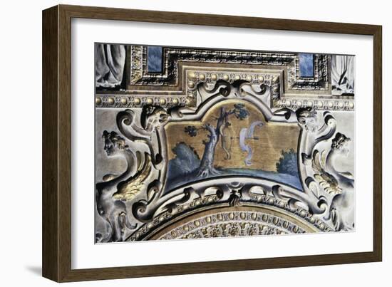 Gilded Stucco Framed Painting from Walls of Farnese Palace-null-Framed Giclee Print