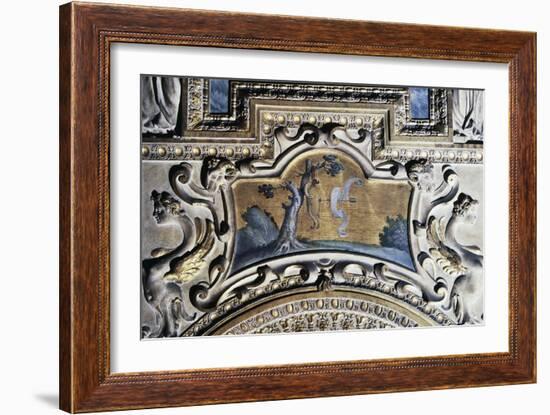 Gilded Stucco Framed Painting from Walls of Farnese Palace-null-Framed Giclee Print