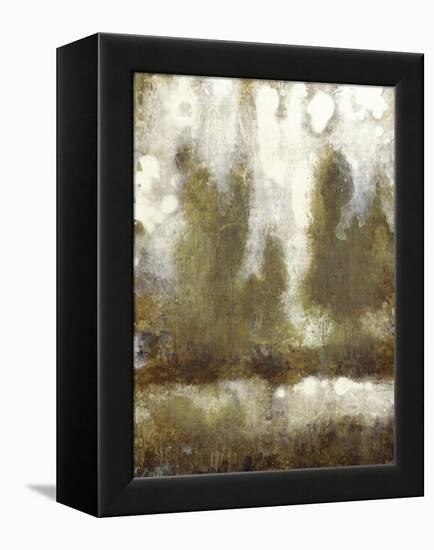 Gilded Tree Silhouette I-null-Framed Stretched Canvas