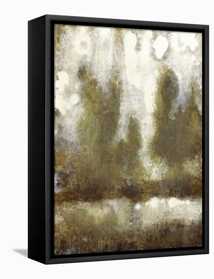 Gilded Tree Silhouette I-null-Framed Stretched Canvas