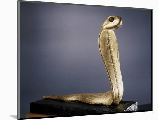 Gilded wood statue of a Netjer-Ankh (living god), Ancient Egyptian, 18th dynasty, c1333-1324 BC-Werner Forman-Mounted Photographic Print