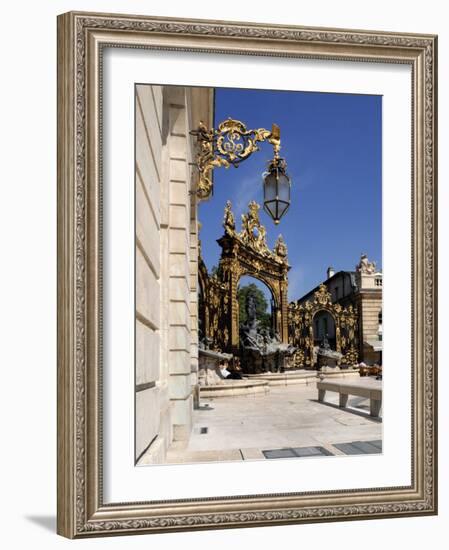 Gilded Wrought Iron Gates, Place Stanislas, Nancy, Lorraine, France-Richardson Peter-Framed Photographic Print