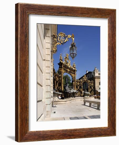 Gilded Wrought Iron Gates, Place Stanislas, Nancy, Lorraine, France-Richardson Peter-Framed Photographic Print