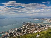 Bay of Gibraltar and Gibraltar Town from the Top of the Rock, Gibraltar, Europe-Giles Bracher-Photographic Print