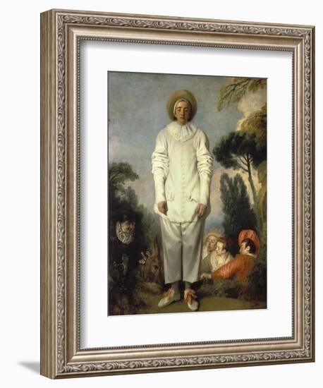 Gilles, about 1718-19-Jean Antoine Watteau-Framed Giclee Print