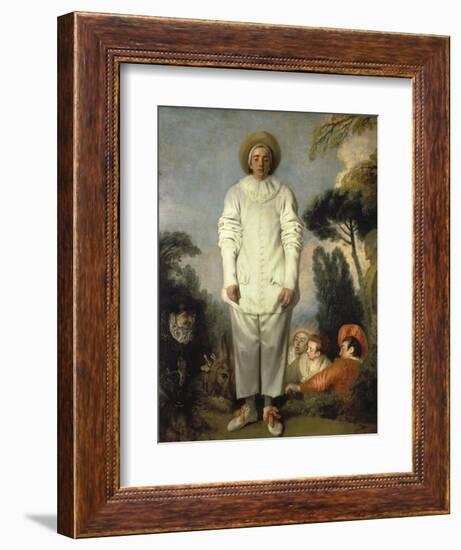 Gilles, about 1718-19-Jean Antoine Watteau-Framed Giclee Print