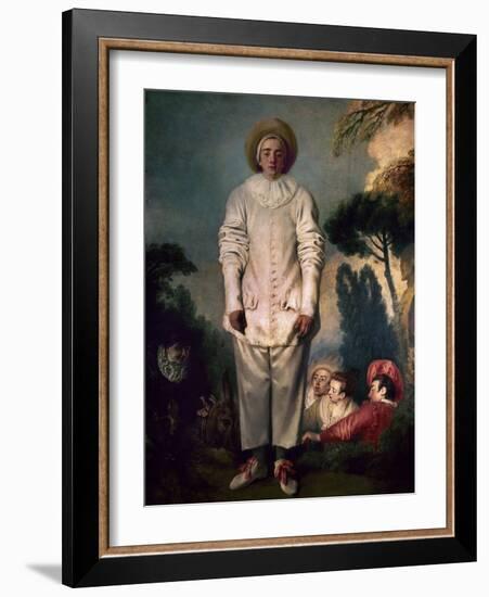 Gilles, Ca. 1718-19-Antoine Watteau-Framed Giclee Print