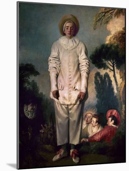 Gilles, Ca. 1718-19-Antoine Watteau-Mounted Giclee Print