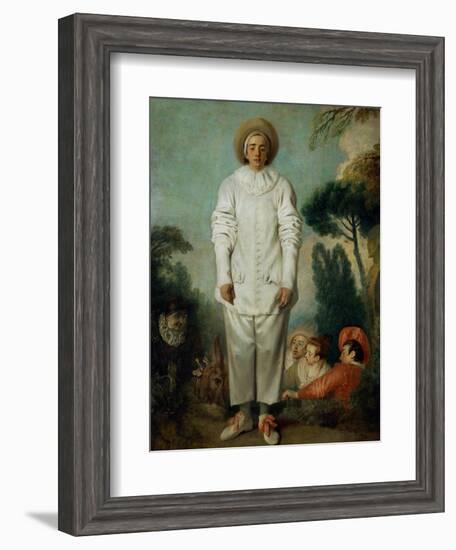 Gilles, Circa 1718/19-Jean Antoine Watteau-Framed Giclee Print