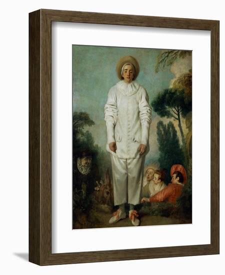 Gilles, Circa 1718/19-Jean Antoine Watteau-Framed Giclee Print