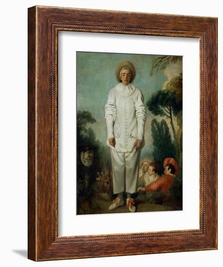 Gilles, Circa 1718/19-Jean Antoine Watteau-Framed Giclee Print