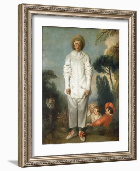 Gilles - Pierrot, 1718-1719-Jean-Antoine Watteau-Framed Giclee Print