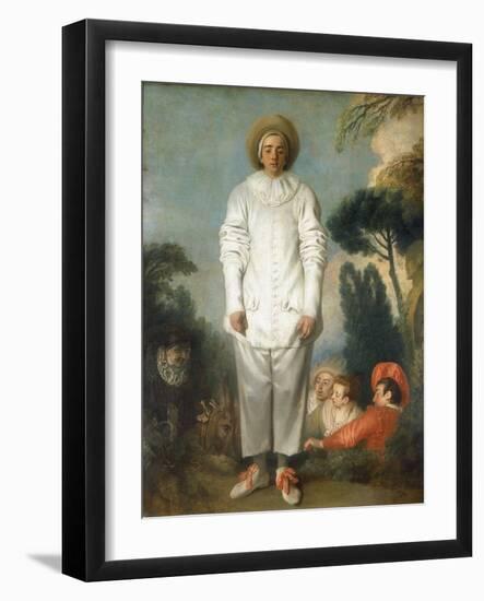 Gilles - Pierrot, 1718-1719-Jean-Antoine Watteau-Framed Giclee Print