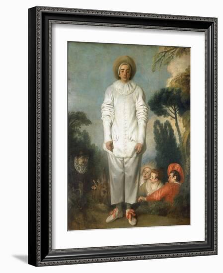 Gilles - Pierrot, 1718-1719-Jean-Antoine Watteau-Framed Giclee Print