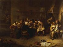 Peasants Drinking and Smoking in an Inn-Gillis Van Tilborch-Premier Image Canvas