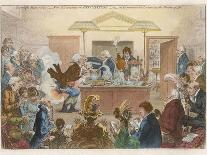 "New Discoveries in Pneumatics", Satire on the Royal Institution at Table-Gillray-Premier Image Canvas