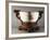 Gilt-Edged Ribbed Cup with Floral Decorations, Circa 1770-null-Framed Giclee Print