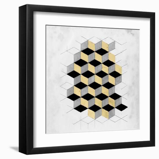 Gilt Geometry II-Naomi McCavitt-Framed Art Print