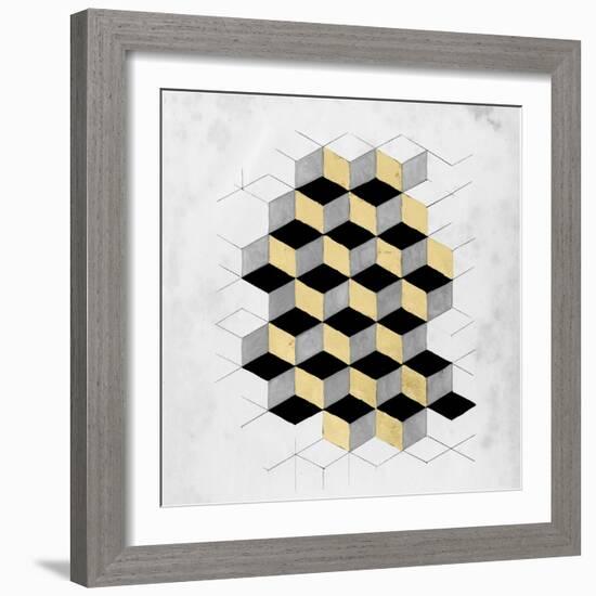 Gilt Geometry II-Naomi McCavitt-Framed Art Print