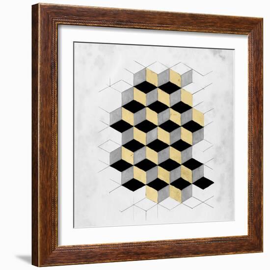 Gilt Geometry II-Naomi McCavitt-Framed Art Print