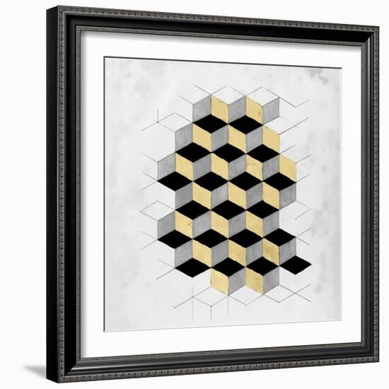 Gilt Geometry II-Naomi McCavitt-Framed Art Print