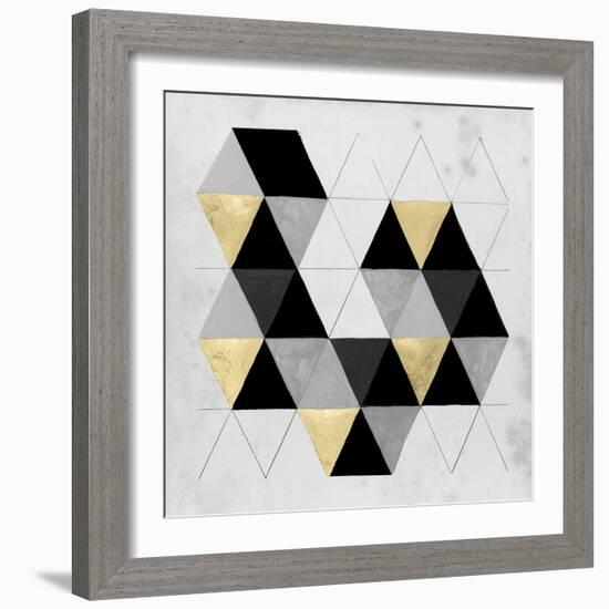 Gilt Geometry III-Naomi McCavitt-Framed Art Print