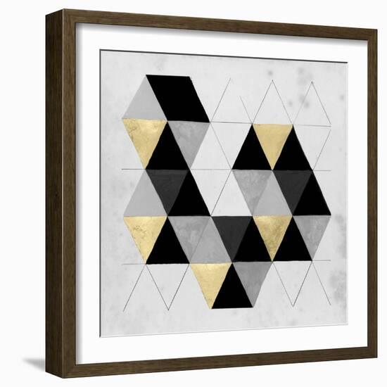 Gilt Geometry III-Naomi McCavitt-Framed Art Print