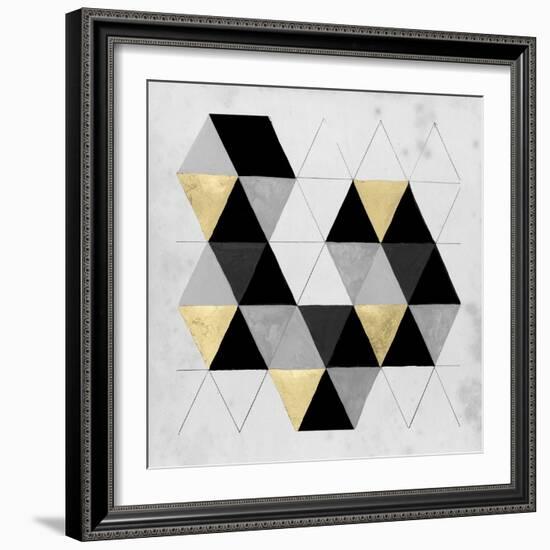 Gilt Geometry III-Naomi McCavitt-Framed Art Print