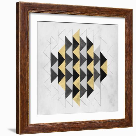 Gilt Geometry IV-Naomi McCavitt-Framed Art Print